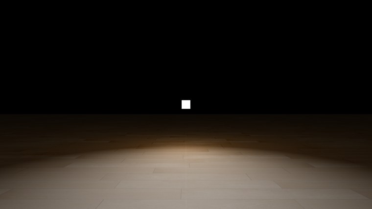 Phong: the highlight ends in a curved edge, beyond which the floor is suddenly darker